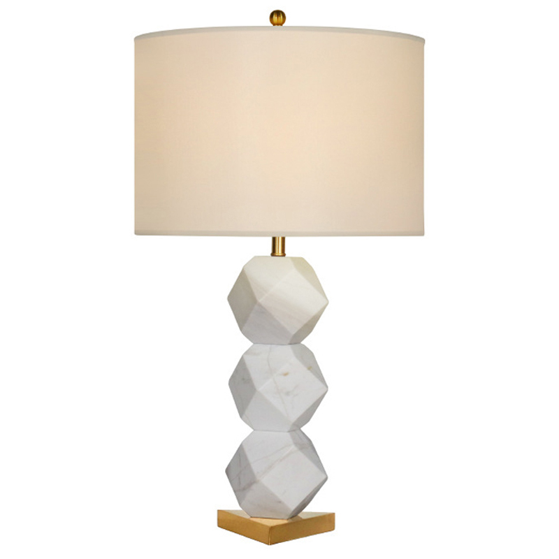 Дизайнерская настольная лампа STEELE LAMP Белый Дизайнерская настольная лампа STEELE LAMP Белый в Рязани | Loft Concept