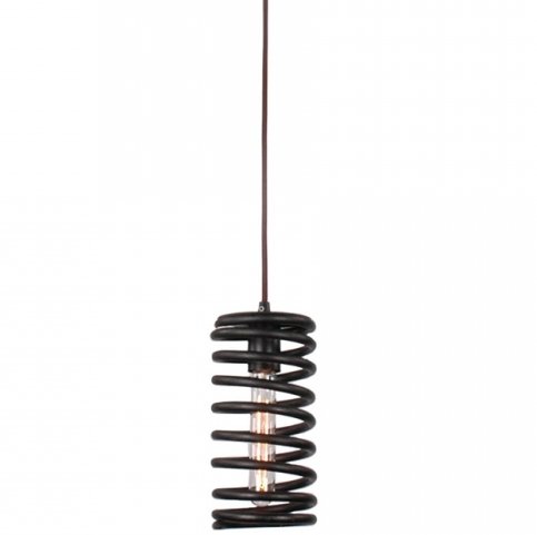 Подвесной светильник Loft Spring Pendant Vertical Черный Подвесной светильник Loft Spring Pendant Vertical Черный в Рязани | Loft Concept