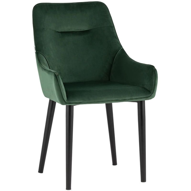 Стул Joan Chair Темно-Зеленый Велюр Зеленый Черный Стул Joan Chair Темно-Зеленый Велюр Зеленый Черный в Рязани | Loft Concept