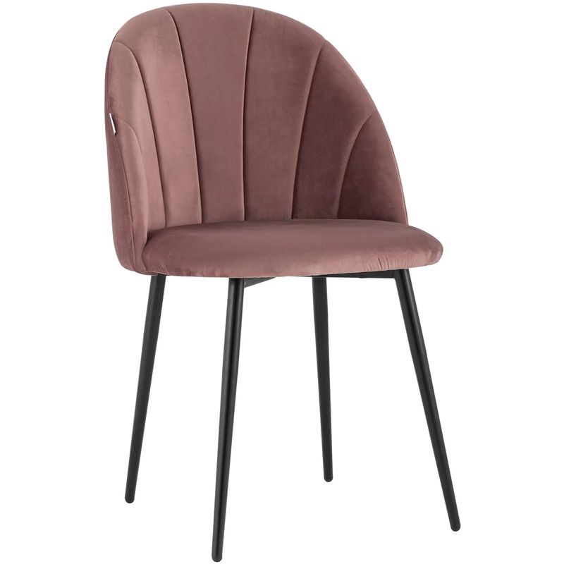 Стул Balsari S Chair Пыльно-Розовый Велюр Розовый пастельный Черный Стул Balsari S Chair Пыльно-Розовый Велюр Розовый пастельный Черный в Рязани | Loft Concept