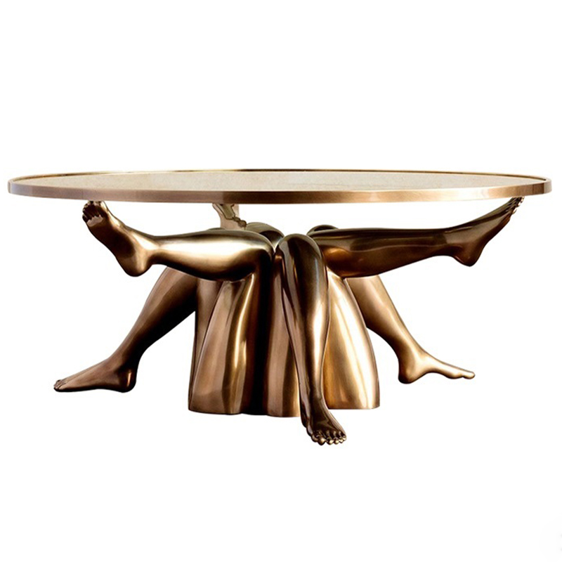 Журнальный стол дизайн Kelly Wearstler Superluxe Isadora Table Латунь Прозрачное Стекло Журнальный стол дизайн Kelly Wearstler Superluxe Isadora Table Латунь Прозрачное Стекло в Рязани | Loft Concept
