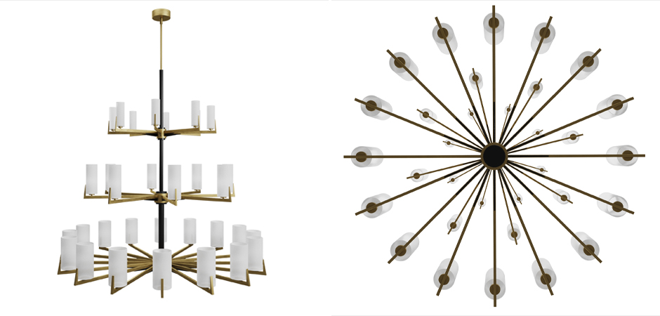 Большая люстра из латуни Brass Candle Большая люстра из латуни Brass Candle - Loft-Concept в Рязани