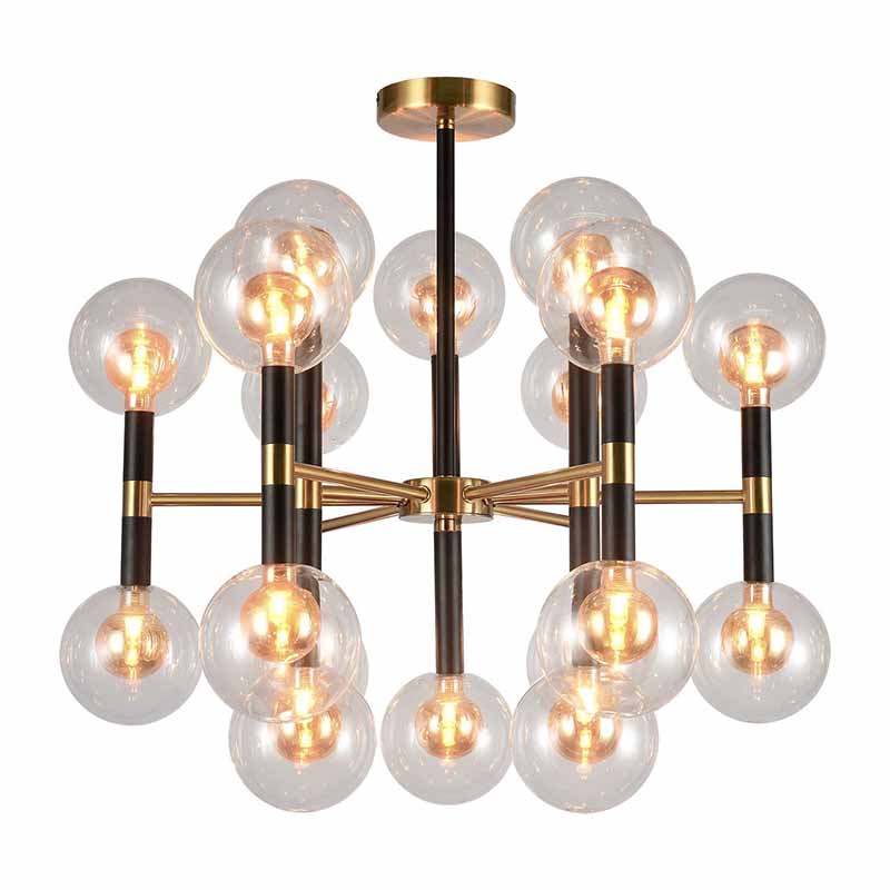 Люстра Danitza Chandelier Gold Черный Золотой Люстра Danitza Chandelier Gold Черный Золотой в Рязани | Loft Concept