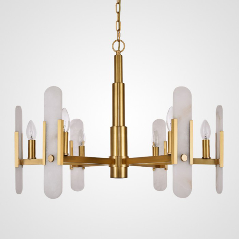 Люстра Kazaoir Chandelier Латунь Белый Люстра Kazaoir Chandelier Латунь Белый в Рязани | Loft Concept