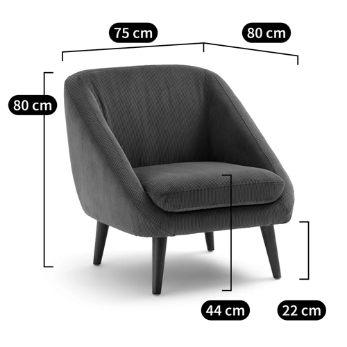 Кресло желтое с принтом Pauley Yellow Armchair в Рязани