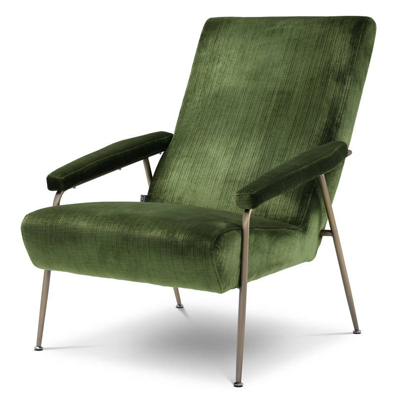 Кресло Eichholtz Chair Gio Зеленый Матовая латунь Кресло Eichholtz Chair Gio Зеленый Матовая латунь в Рязани | Loft Concept