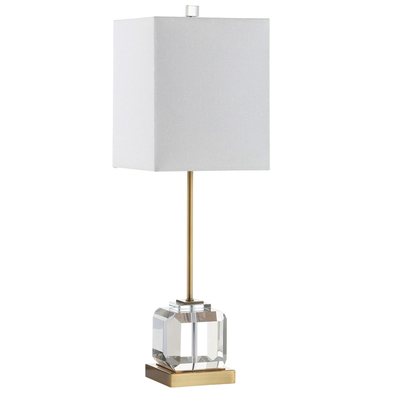 Настольная лампа Orabel Provence Table lamp Белый Прозрачное Стекло Латунь Настольная лампа Orabel Provence Table lamp Белый Прозрачное Стекло Латунь в Рязани | Loft Concept
