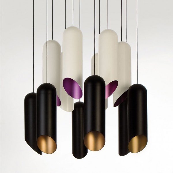 Подвесной светильник Tom Dixon - Pipe Light Белый Черный Золотой Фиолетовый Подвесной светильник Tom Dixon - Pipe Light Белый Черный Золотой Фиолетовый в Рязани | Loft Concept