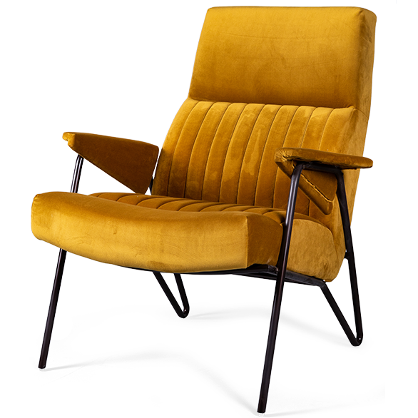 Кресло Solonar yellow Желтый Черный Кресло Solonar yellow Желтый Черный в Рязани | Loft Concept