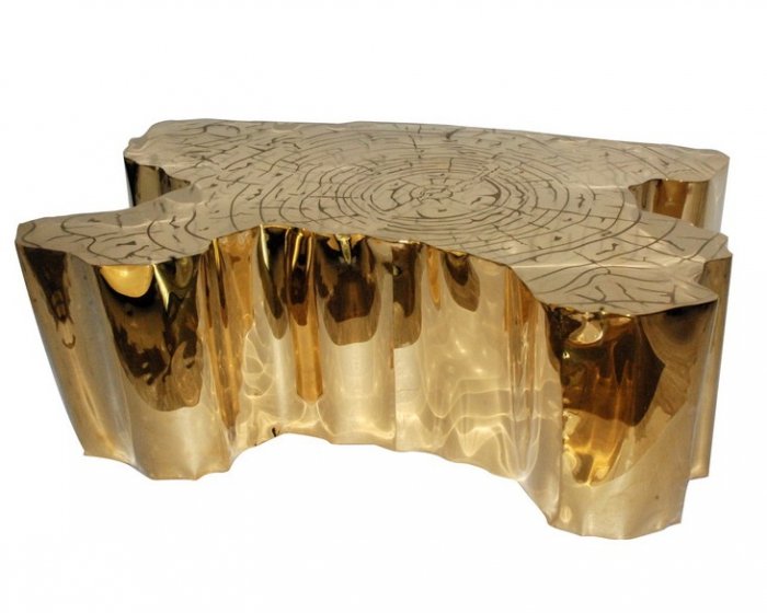 Дизайнерский кофейный стол Eden Table Золотой Дизайнерский кофейный стол Eden Table Золотой в Рязани | Loft Concept
