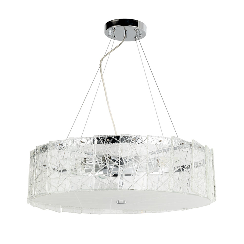 Люстра Alvaro Crystal Round Chandelier Прозрачный Хром в Рязани | Loft Concept 