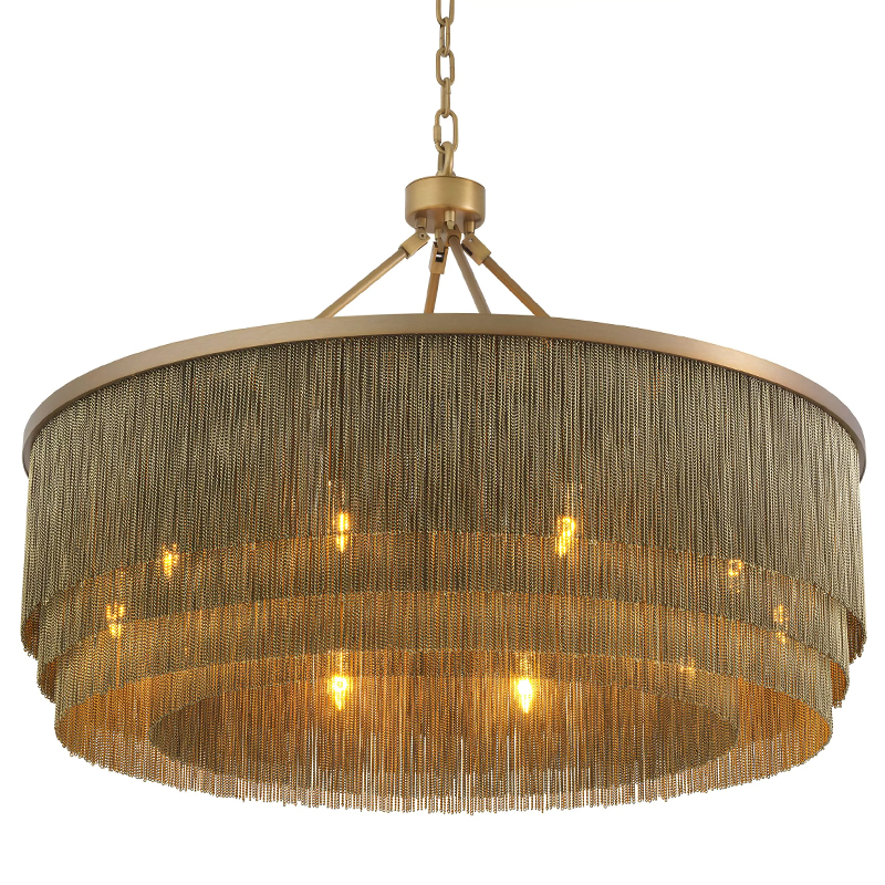 Люстра Eichholtz Chandelier Tissot L Brass Латунь в Рязани | Loft Concept 