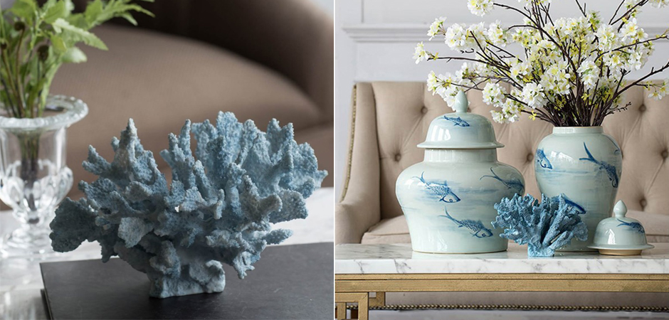 Статуэтка Coral Decor светло-голубой коралл Статуэтка Coral Decor светло-голубой коралл - Loft-Concept в Рязани