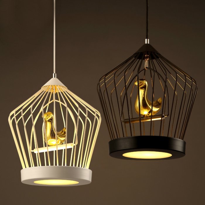 Подвесной светильник Cage Golden Bird Подвесной светильник Cage Golden Bird в Рязани | Loft Concept