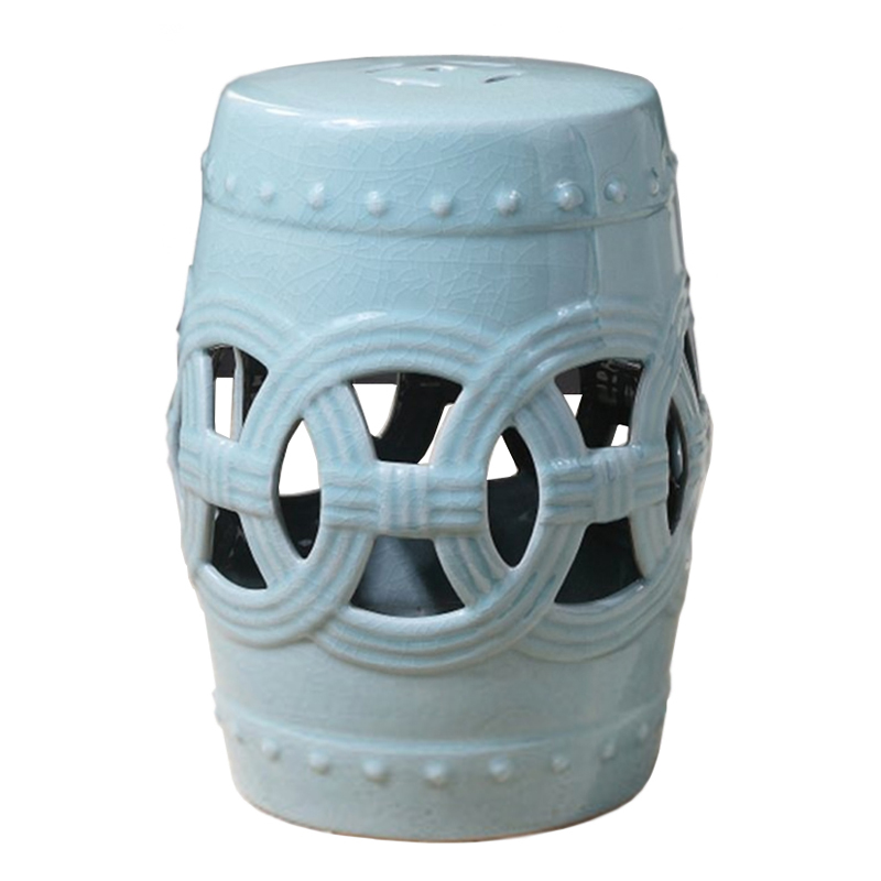 Керамический табурет Ceramic Chair blue Голубой Керамический табурет Ceramic Chair blue Голубой в Рязани | Loft Concept