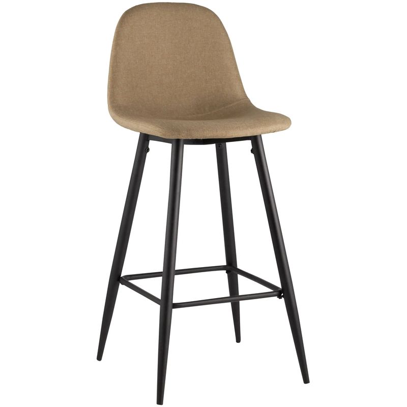 Барный Стул Archie Chair Бежевая Рогожка Бежевый Черный Барный Стул Archie Chair Бежевая Рогожка Бежевый Черный в Рязани | Loft Concept