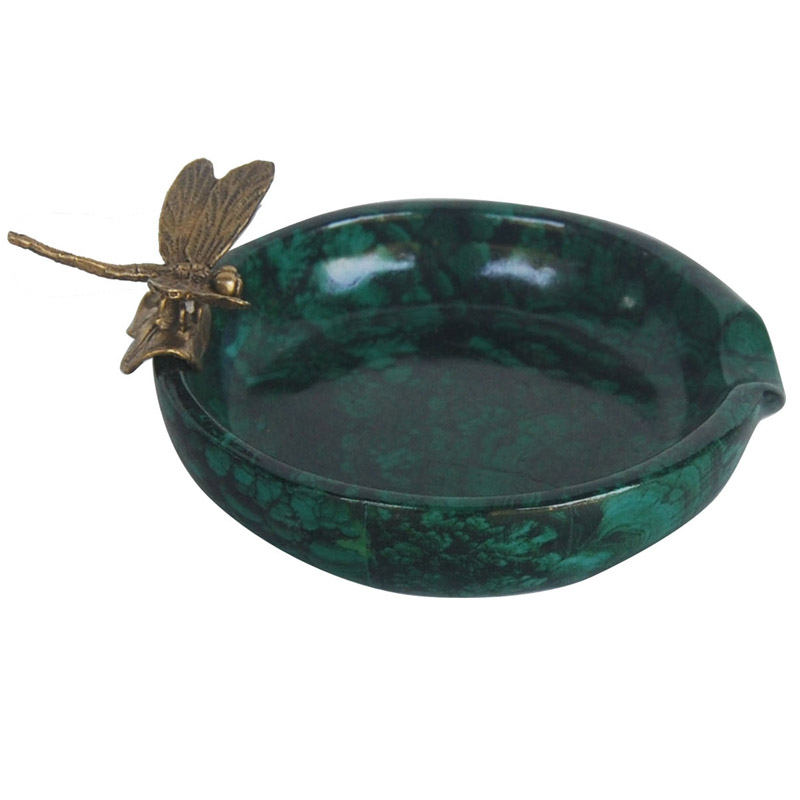 Блюдо Malachite Dish Бронза Малахит Блюдо Malachite Dish Бронза Малахит в Рязани | Loft Concept