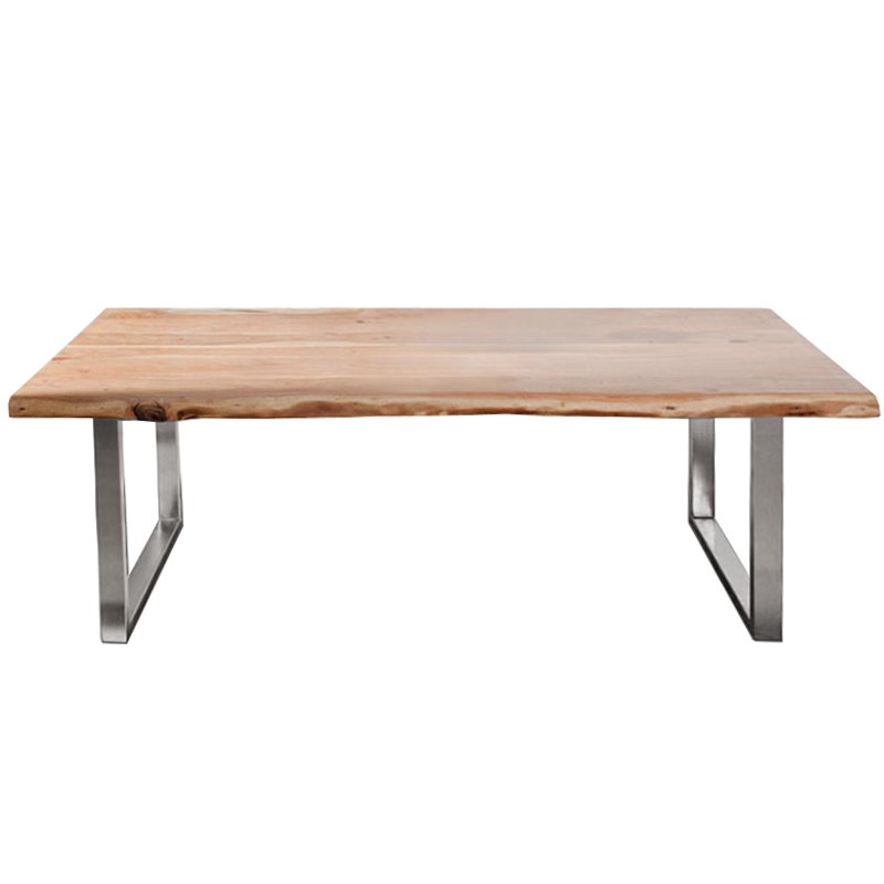 Обеденный стол Brutal Wood Акация Нержавеющая сталь Обеденный стол Brutal Wood Акация Нержавеющая сталь в Рязани | Loft Concept