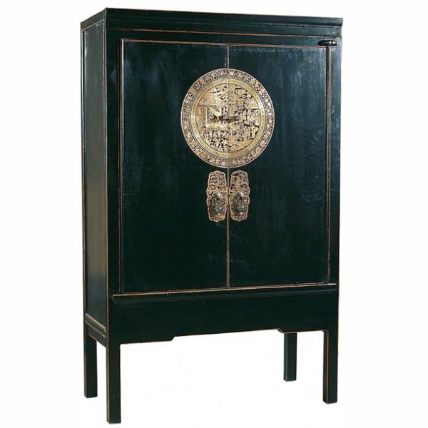 Китайский шкаф Chinese black cabinet Dynasty Ming Китайский шкаф Chinese black cabinet Dynasty Ming в Рязани | Loft Concept
