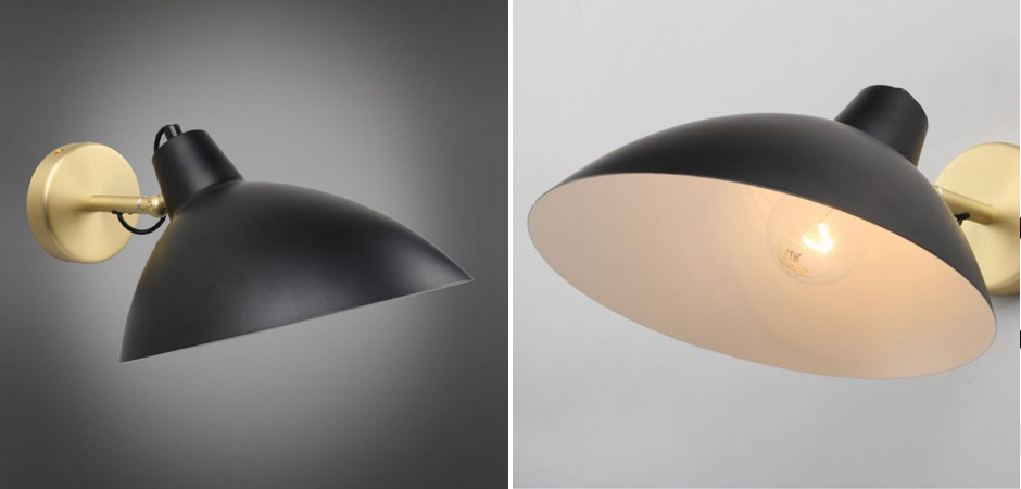 Бра с черным матовым плафоном Retro Light Бра с черным матовым плафоном Retro Light - Loft-Concept в Рязани