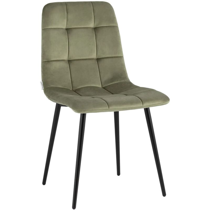 Стул NANCY Chair Пыльно-Оливковый Велюр Оливковый Черный Стул NANCY Chair Пыльно-Оливковый Велюр Оливковый Черный в Рязани | Loft Concept