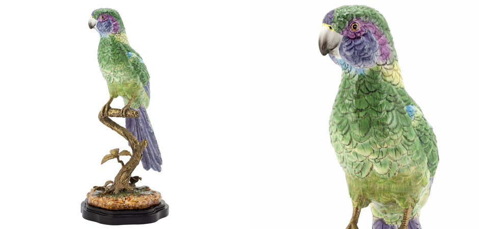 Статуэтка PARROT ATLANTIDE SINGLE BRANCH Статуэтка PARROT ATLANTIDE SINGLE BRANCH - Loft-Concept в Рязани