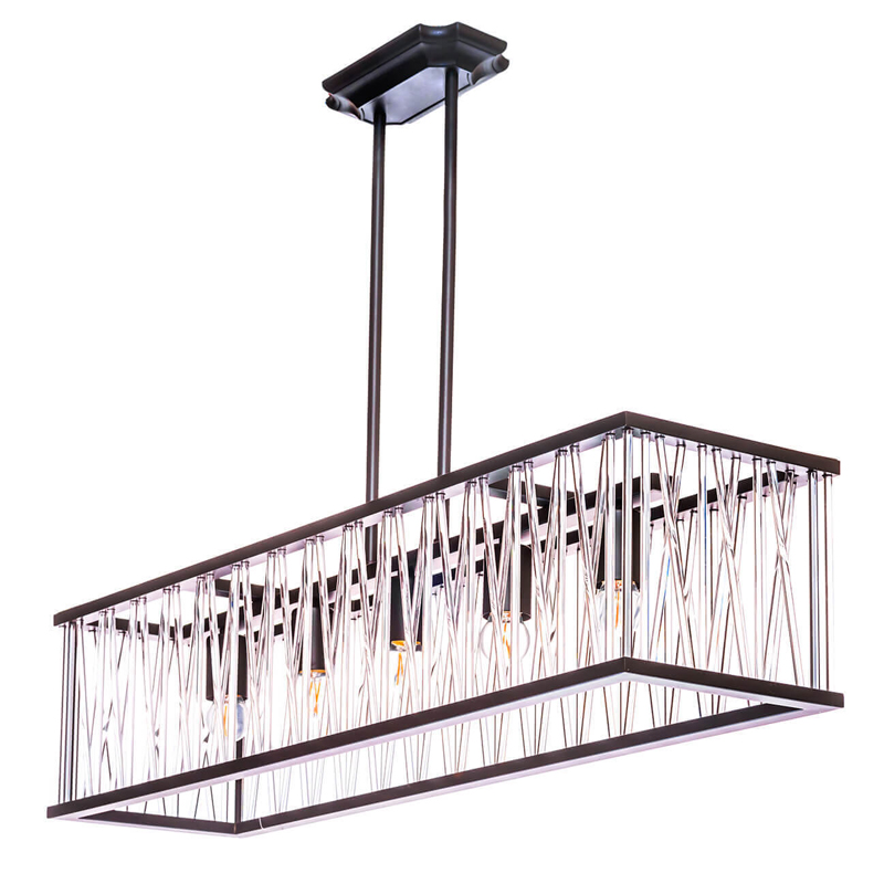 Люстра Lamp Inside The Frame Rectangle Черный Люстра Lamp Inside The Frame Rectangle Черный в Рязани | Loft Concept