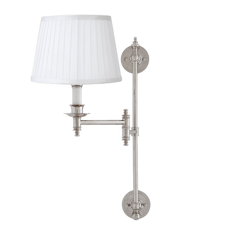 Бра Wall Lamp Indigo Nickel Никель Белый Бра Wall Lamp Indigo Nickel Никель Белый в Рязани | Loft Concept