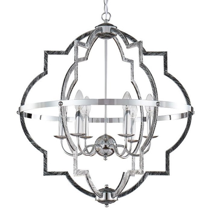 Люстра Arc Corners Chandelier Хром Серебро винтаж Люстра Arc Corners Chandelier Хром Серебро винтаж в Рязани | Loft Concept
