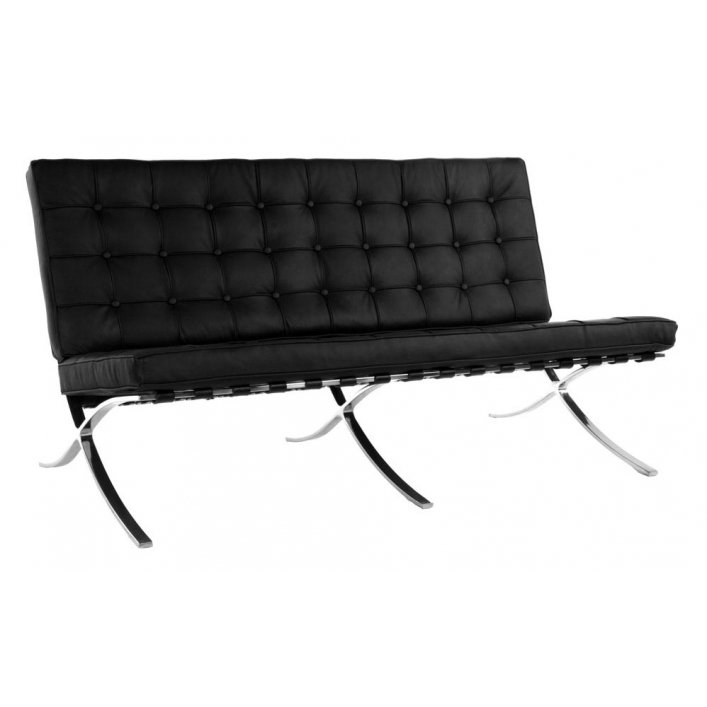 Диван Barcelona 2 seats Черный Диван Barcelona 2 seats Черный в Рязани | Loft Concept
