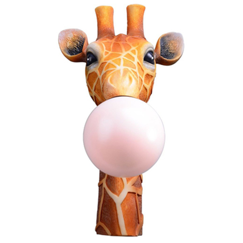Бра для детской Жираф Bubble Gum Giraffe Wall Lamp Карамель Коричневый Розовый пастельный Бра для детской Жираф Bubble Gum Giraffe Wall Lamp Карамель Коричневый Розовый пастельный в Рязани | Loft Concept