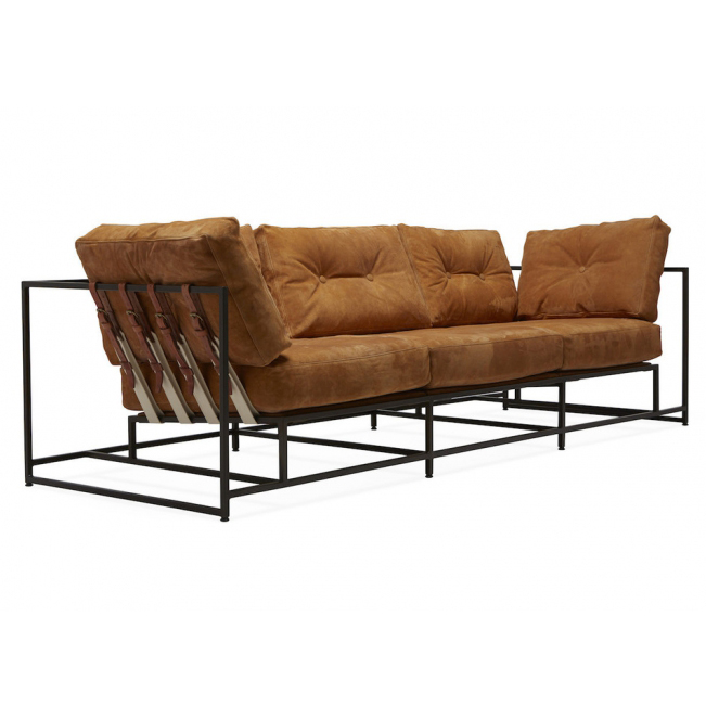 Диван Dirt Leather Sofa Коричневый Диван Dirt Leather Sofa Коричневый в Рязани | Loft Concept