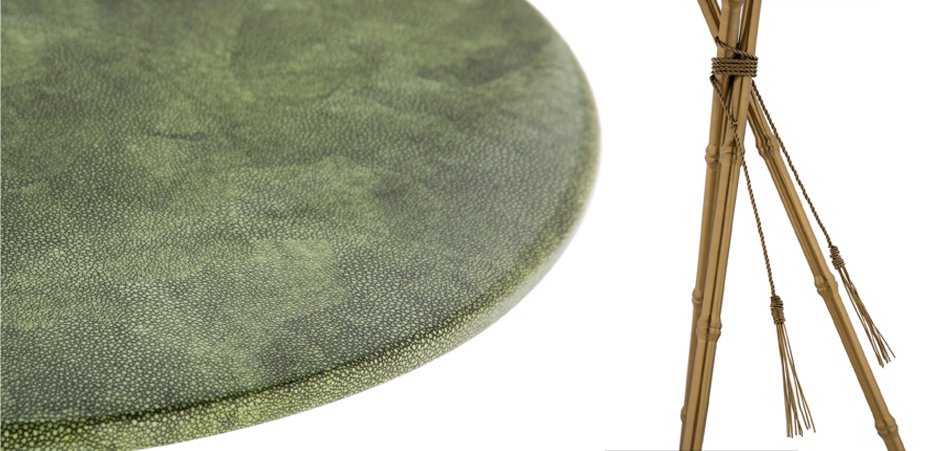 Green Stingray Skin Side Tables Green Stingray Skin Side Tables - Loft-Concept в Рязани