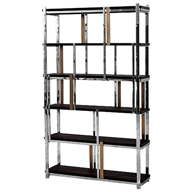 Стеллаж Batista Rack Коричневый Хром Бронза Стеллаж Batista Rack Коричневый Хром Бронза в Рязани | Loft Concept