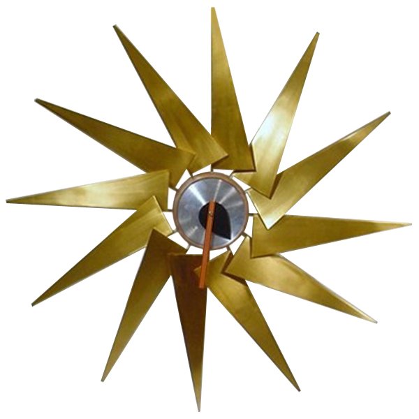 Часы George Nelson Turbine Clock Латунь Часы George Nelson Turbine Clock Латунь в Рязани | Loft Concept