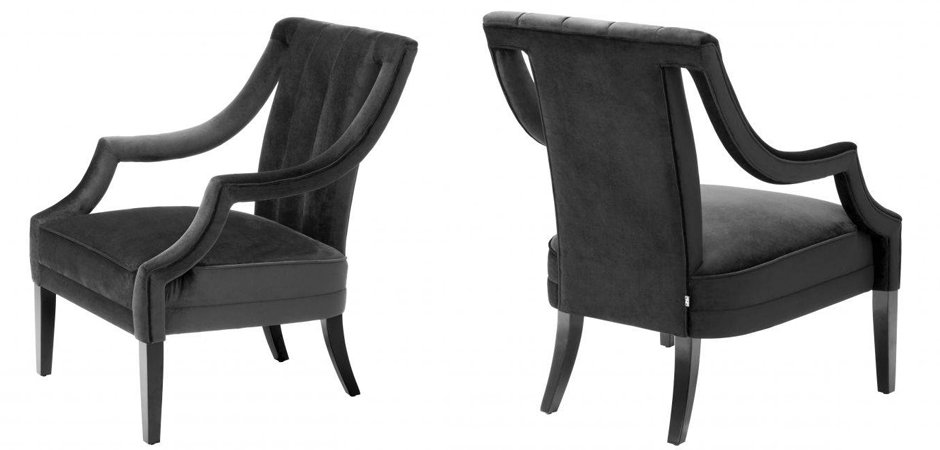 Кресло Eichholtz Chair Ermitage Black Кресло Eichholtz Chair Ermitage Black - Loft-Concept в Рязани