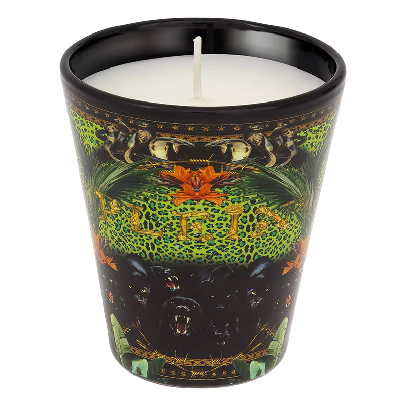 Свеча Philipp Plein Candle Jungle M Черный Мульти Свеча Philipp Plein Candle Jungle M Черный Мульти в Рязани | Loft Concept