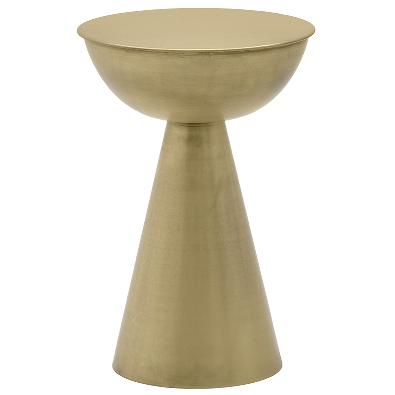 Круглый металлический приставной столик Modern Caldron Metal Side Table Золотой Круглый металлический приставной столик Modern Caldron Metal Side Table Золотой в Рязани | Loft Concept