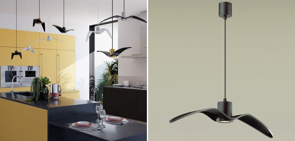 Подвесной светильник Seagull Average черный Подвесной светильник Seagull Average черный - Loft-Concept в Рязани