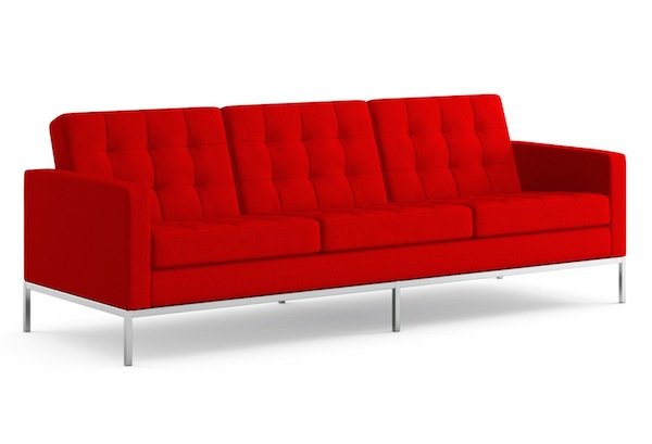 Диван Florence Knoll sofa Серый Красный Коричневый Зеленый Желтый Голубой Белый Черный Диван Florence Knoll sofa Серый Красный Коричневый Зеленый Желтый Голубой Белый Черный в Рязани | Loft Concept