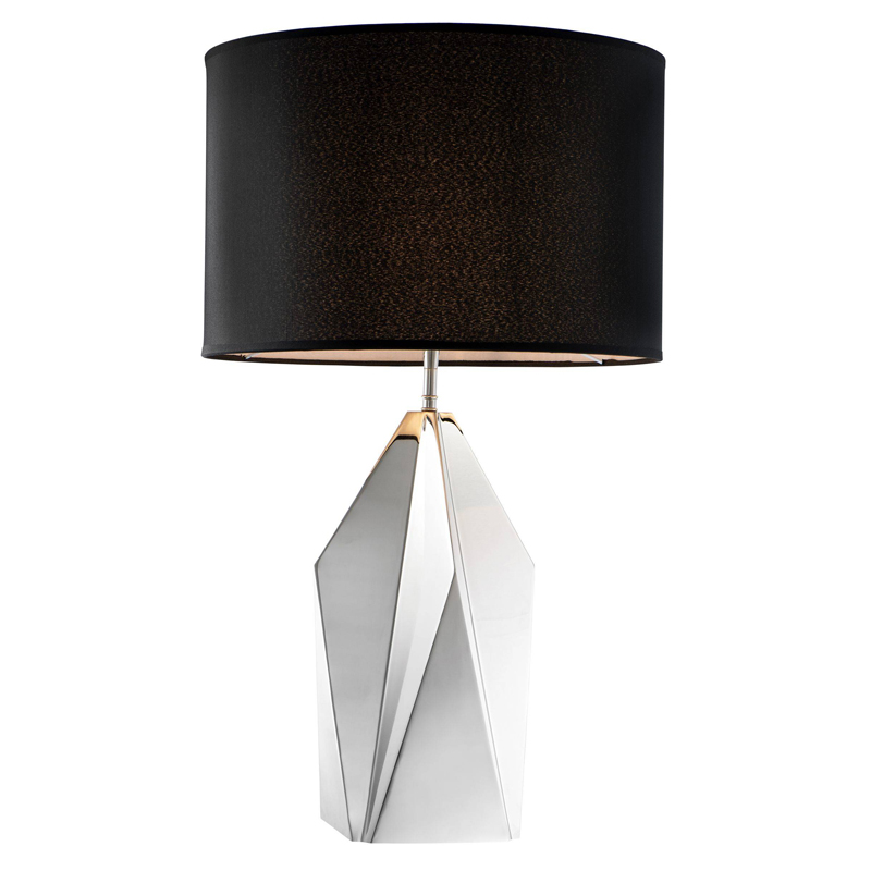 Настольная лампа Eichholtz Table Lamp Setai Nickel Никель Черный Настольная лампа Eichholtz Table Lamp Setai Nickel Никель Черный в Рязани | Loft Concept