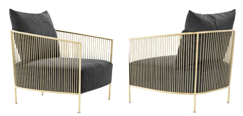 Кресло Eichholtz Chair Knox Gold Кресло Eichholtz Chair Knox Gold - Loft-Concept в Рязани