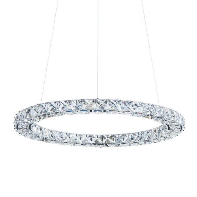Люстра Crystal Ring Хром Прозрачный в Рязани | Loft Concept 