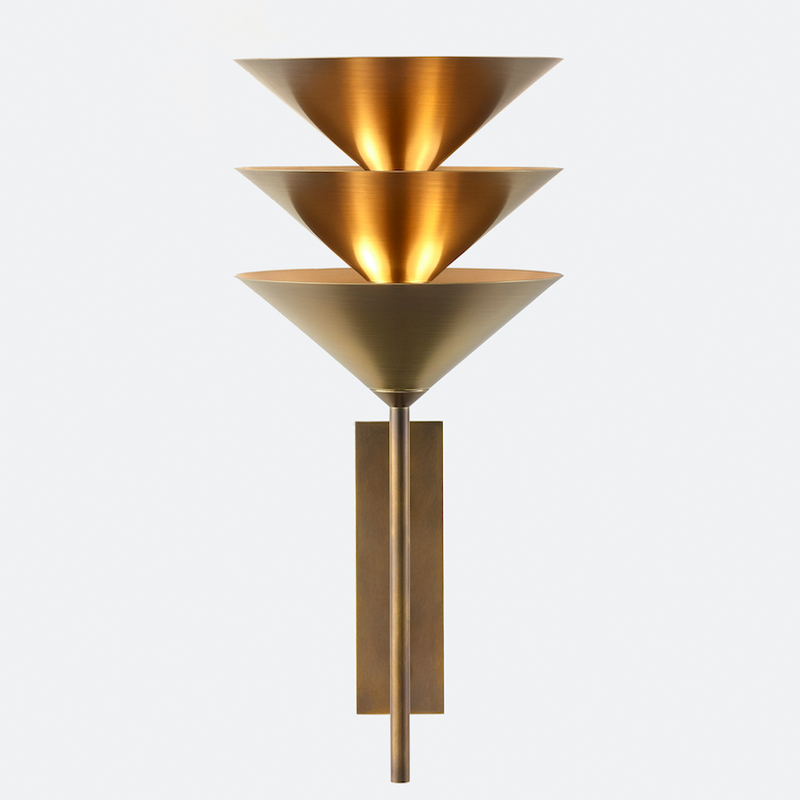 Бра WALL STACK III WALL SCONCE Латунь в Рязани | Loft Concept 