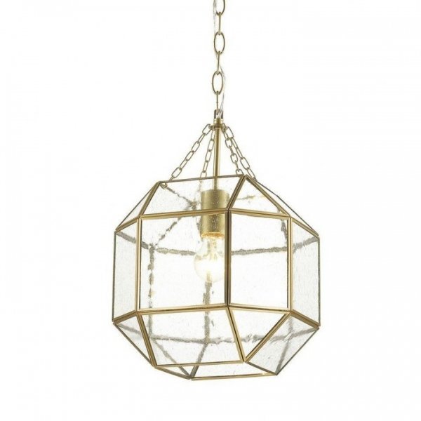 Подвесной светильник Glass & Metal Cage Pendant Gold Глянцевое золото Подвесной светильник Glass & Metal Cage Pendant Gold Глянцевое золото в Рязани | Loft Concept