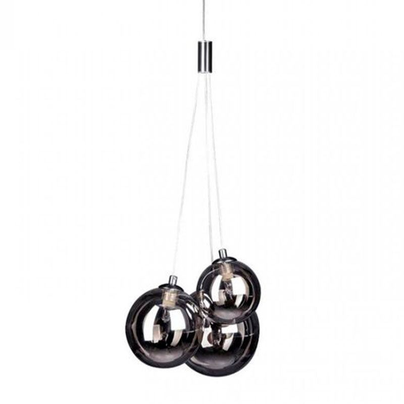 Люстра Multi Ball Black Серебряный Прозрачный черный Люстра Multi Ball Black Серебряный Прозрачный черный в Рязани | Loft Concept