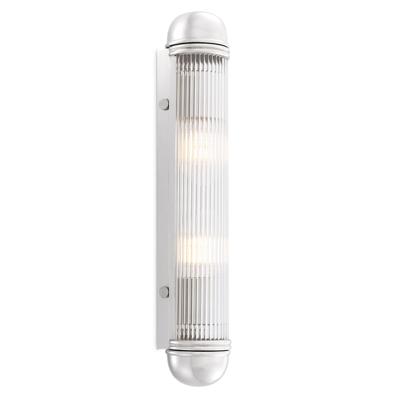 Бра Eichholtz Wall Lamp Auburn Nickel Никель Прозрачный Бра Eichholtz Wall Lamp Auburn Nickel Никель Прозрачный в Рязани | Loft Concept