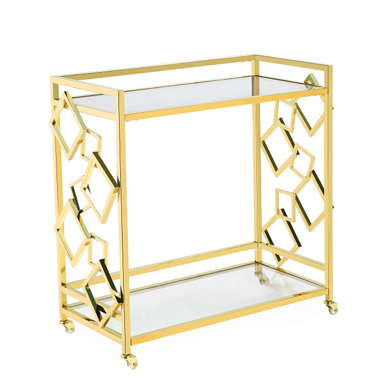 Приставной стол Serving Table gold Глянцевое золото Приставной стол Serving Table gold Глянцевое золото в Рязани | Loft Concept