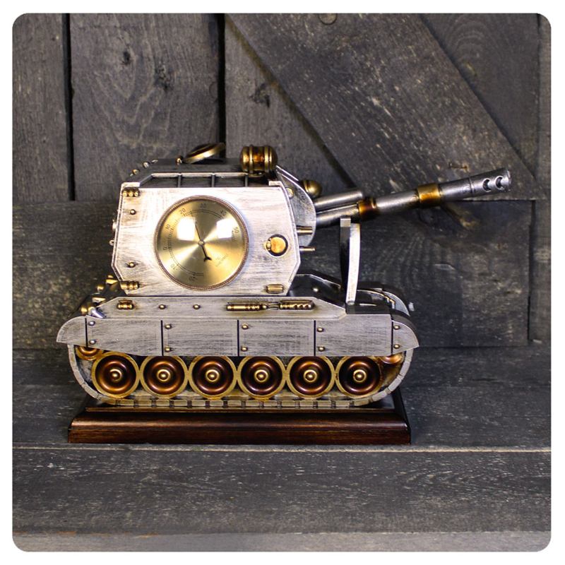 Часы Tank Clock Золотой Серебряный Часы Tank Clock Золотой Серебряный в Рязани | Loft Concept