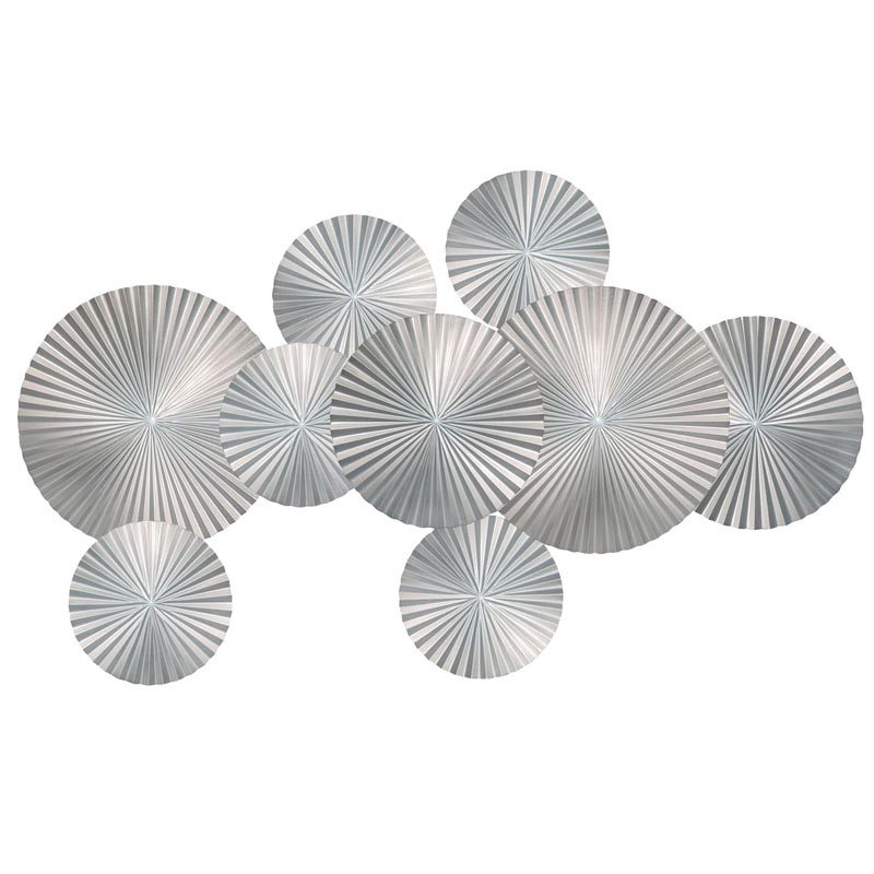 Арт-объект Apollo Silver Wall Plaque Disc 9 Серебряный Арт-объект Apollo Silver Wall Plaque Disc 9 Серебряный в Рязани | Loft Concept